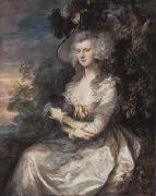 Thomas Gainsborough Mrs Thomas Hibbert. Neue Pinakothek. painting